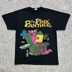 Pink Panther Graphic Tee – Cartoon Vintage Style Shirt – Funny Ghost Tales